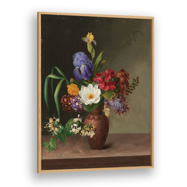 GREEK STYLE VASE WITH IRIS