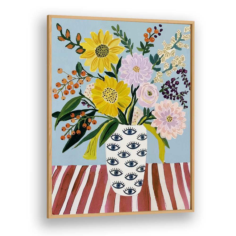 CHEERFUL FLOWERS EYE VASE