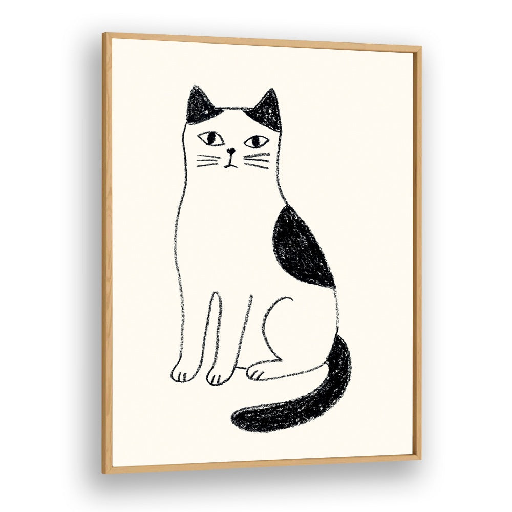 MINIMALIST SITTING CAT