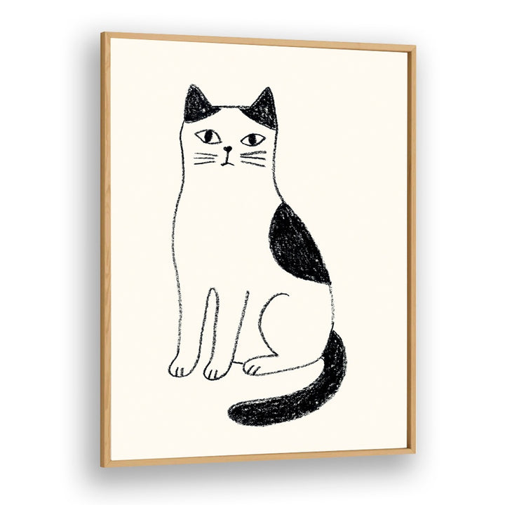 MINIMALIST SITTING CAT
