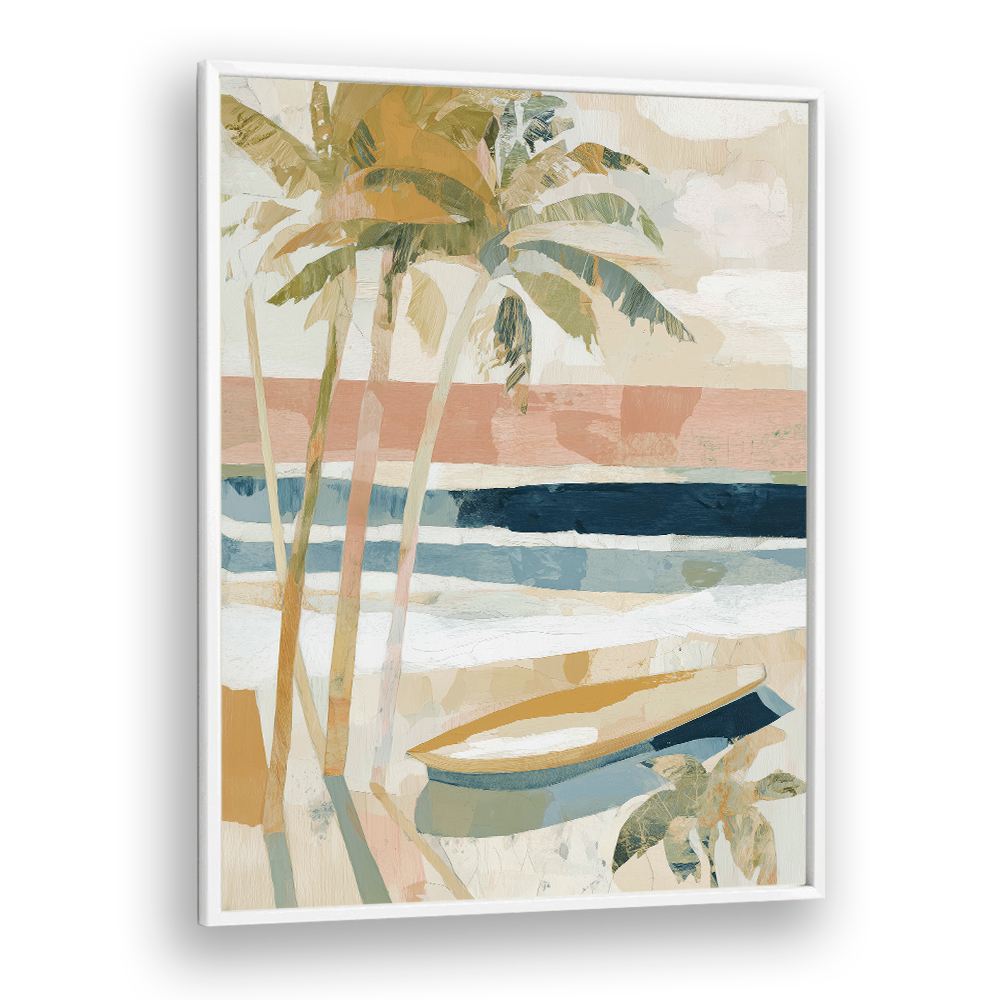 PALM TREES ON TROPICAL SHORE