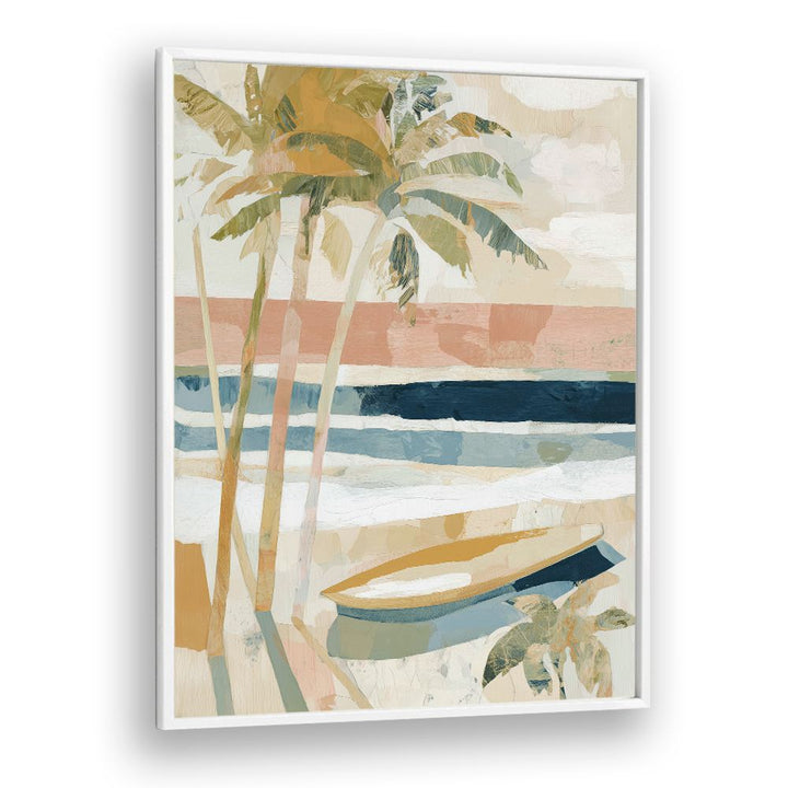 PALM TREES ON TROPICAL SHORE