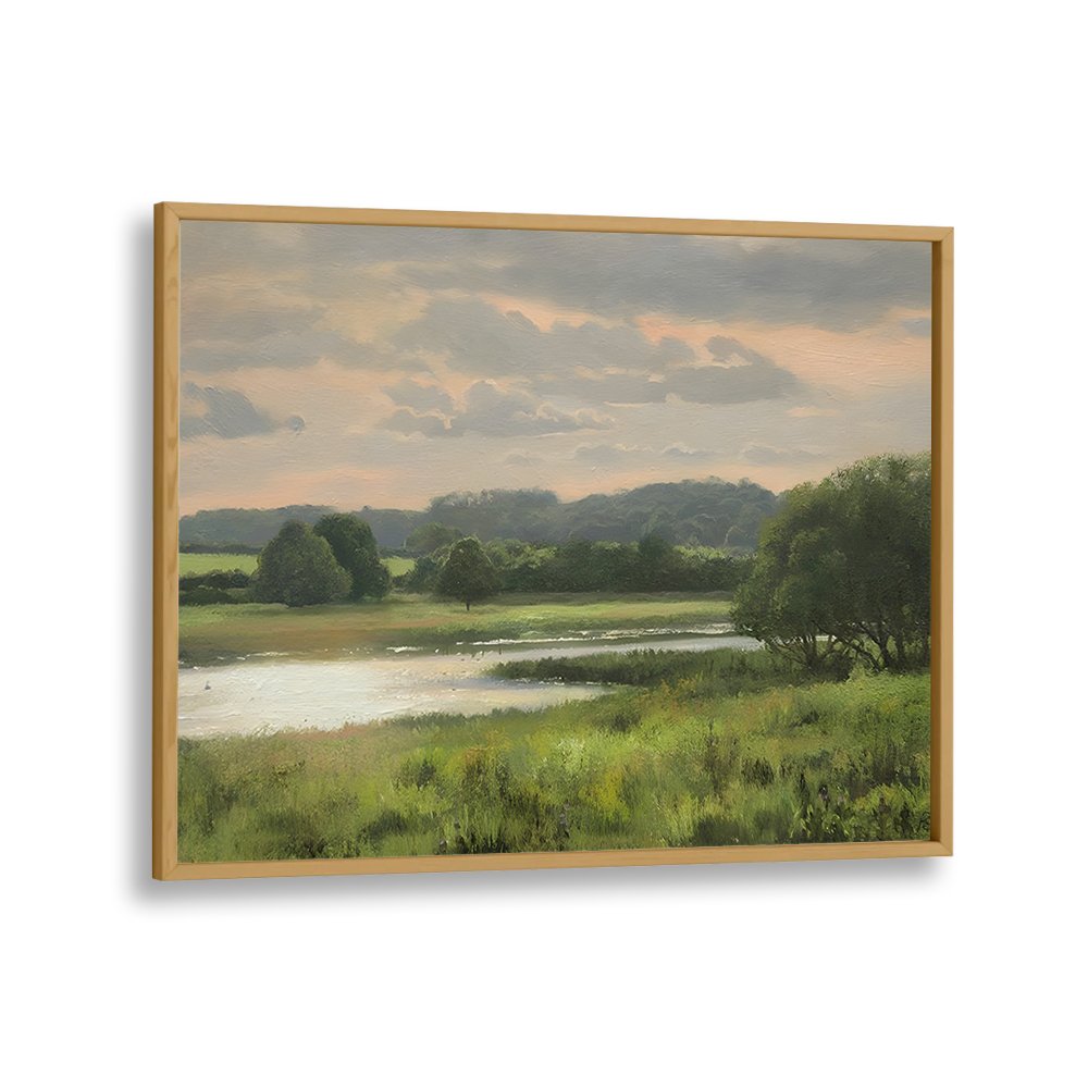 PASTURES BY THE WATER, VINTAGE LANDSCAPE