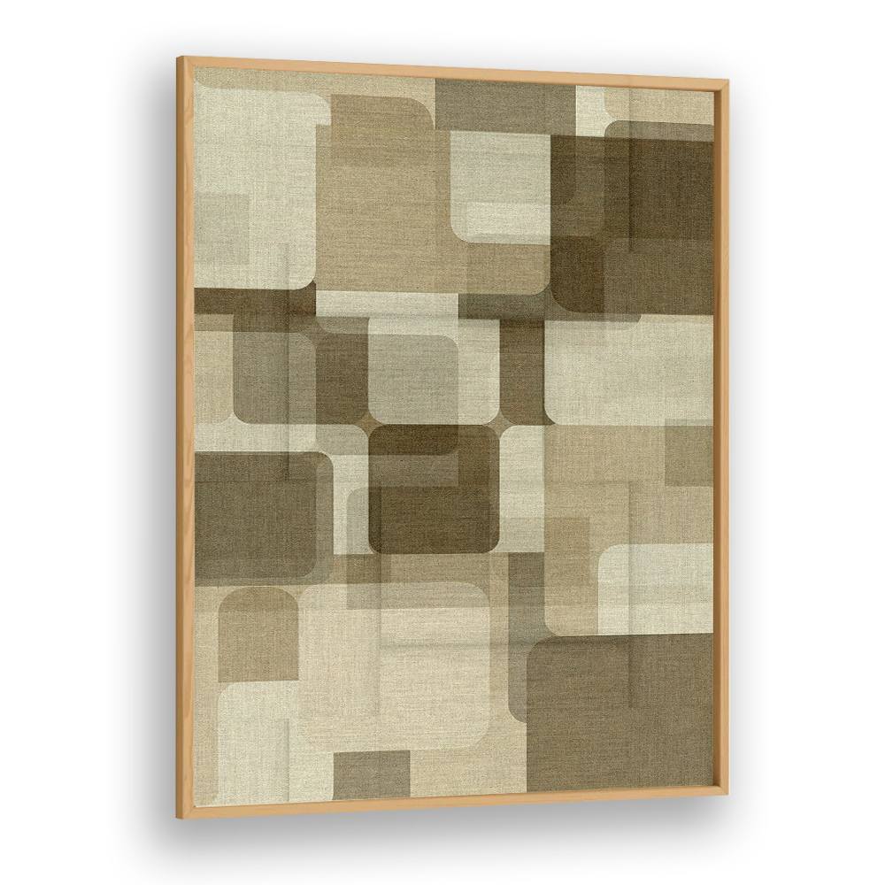 Rounded Geometric Layers – Abstract Art Print