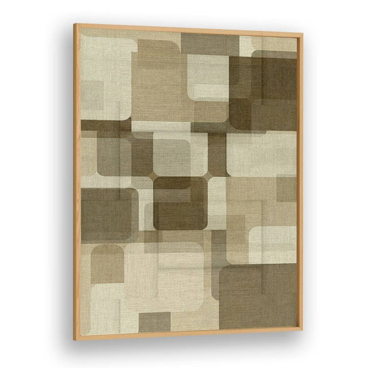 Rounded Geometric Layers – Abstract Art Print