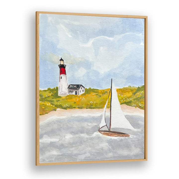 COASTAL LIGHTHOUSE SAILBOAT