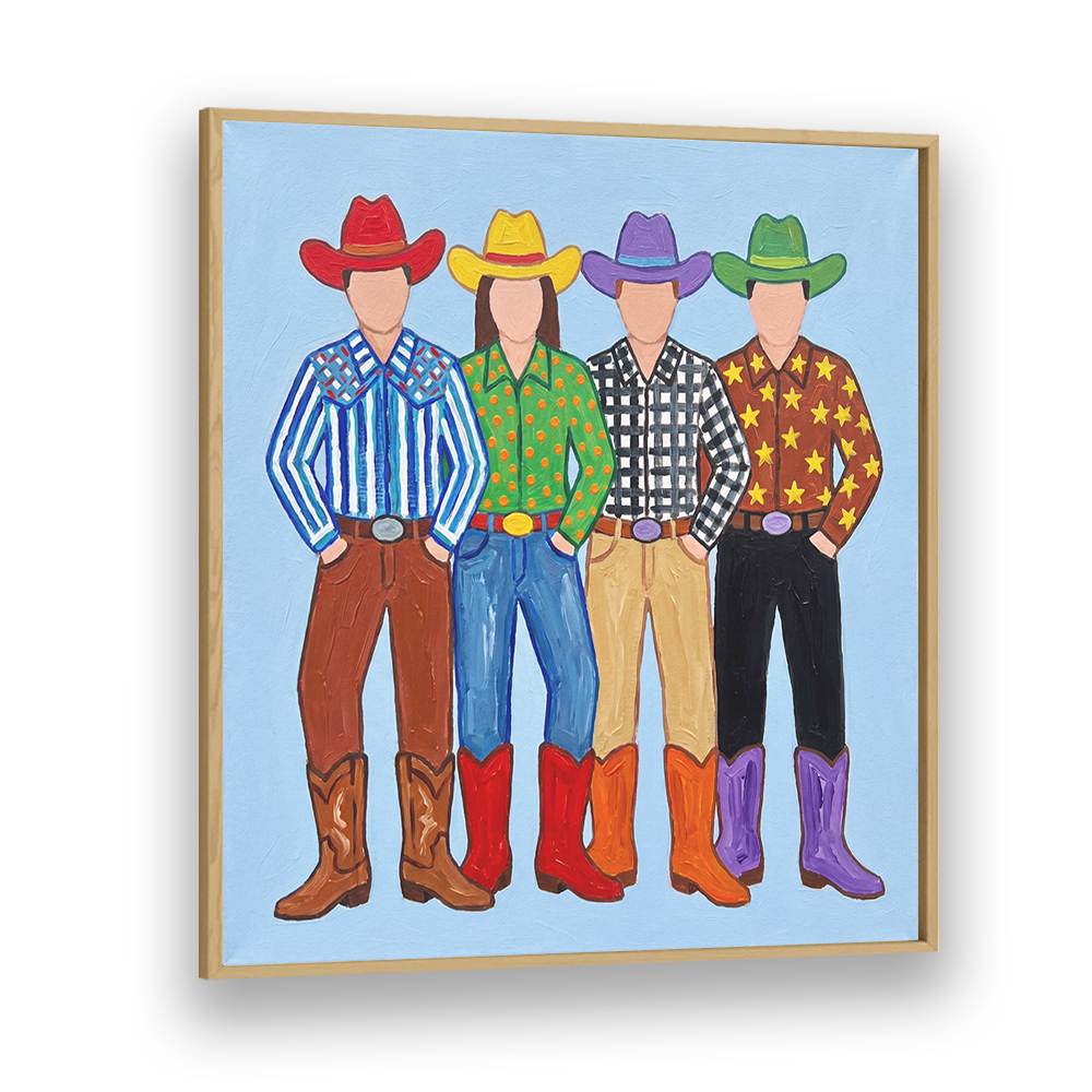 FOUR COLORFUL COWBOYS
