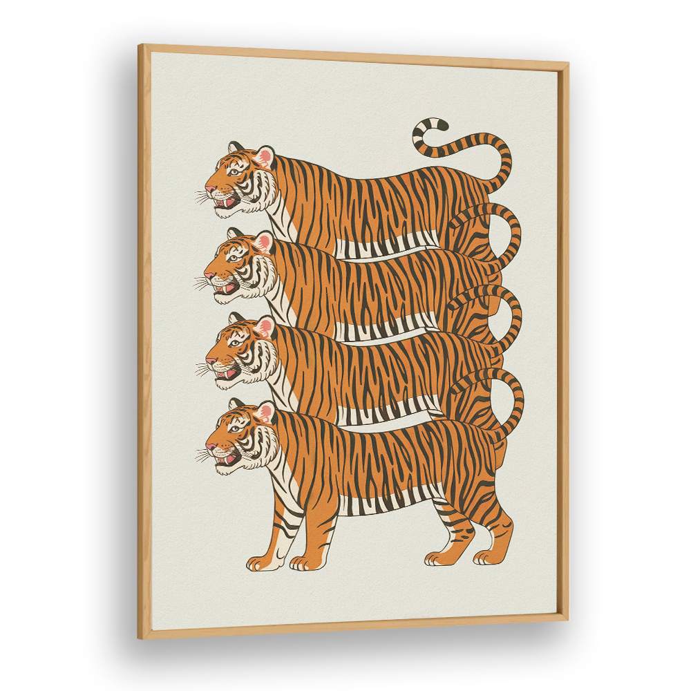 FOUR STACKED TIGERS