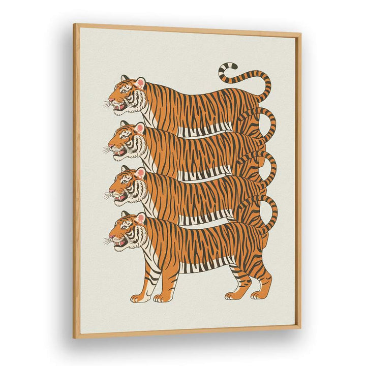 FOUR STACKED TIGERS