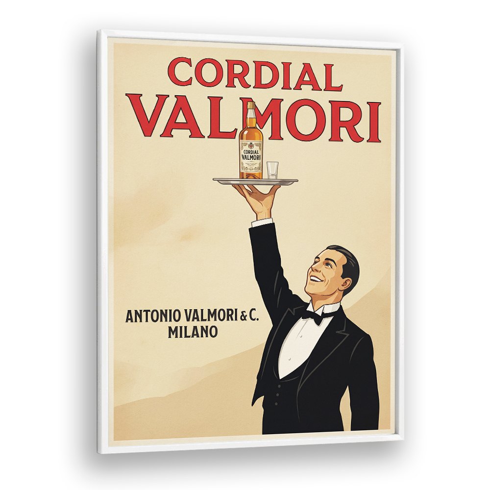 ELEGANT WAITER CORDIAL AD