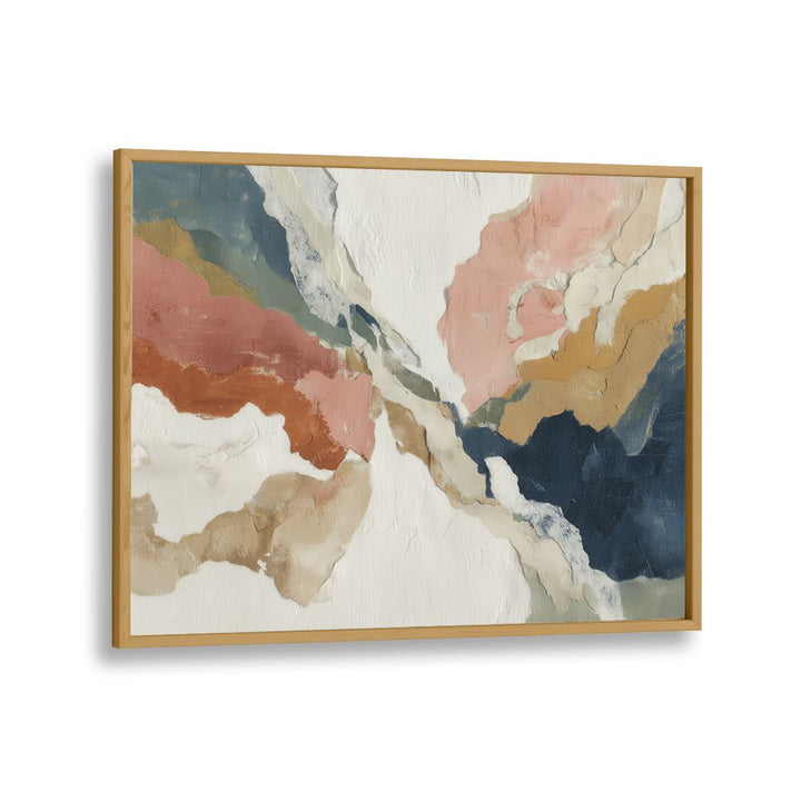ABSTRACT NAVY AND CORAL FLOW