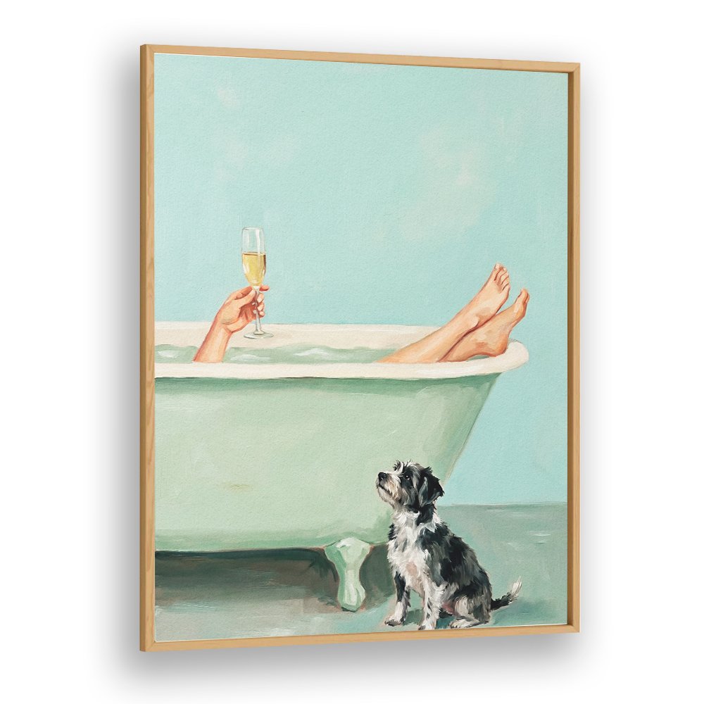 BATH TIME CHAMPAGNE DOG
