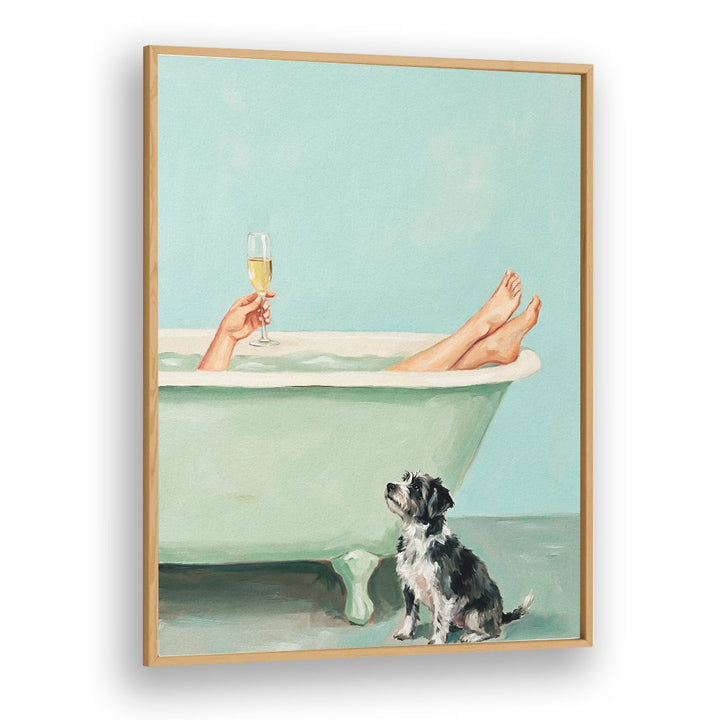 BATH TIME CHAMPAGNE DOG