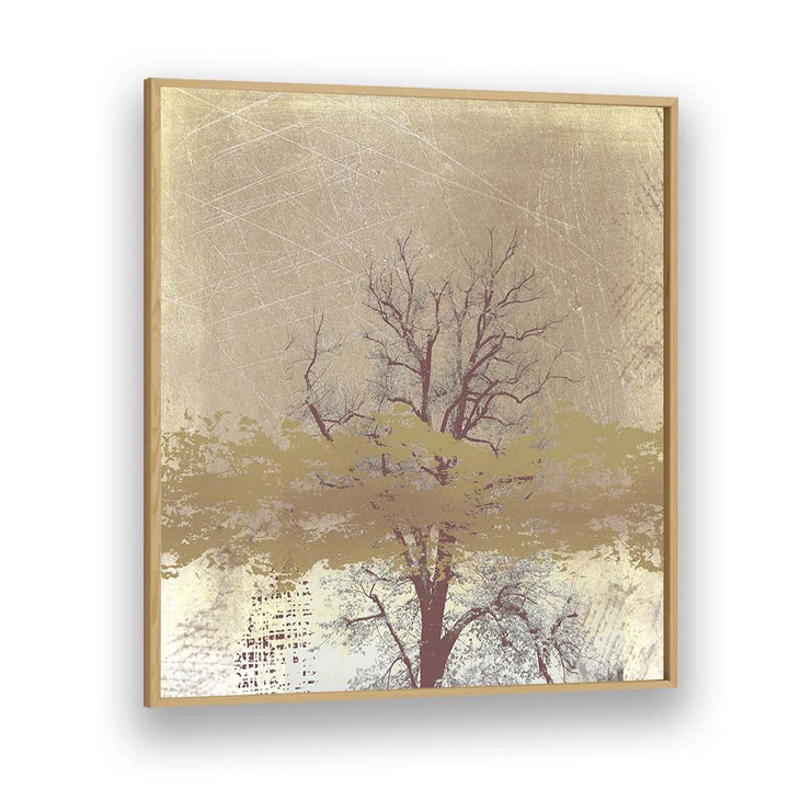 GOLDEN BARE TREE ABSTRACT