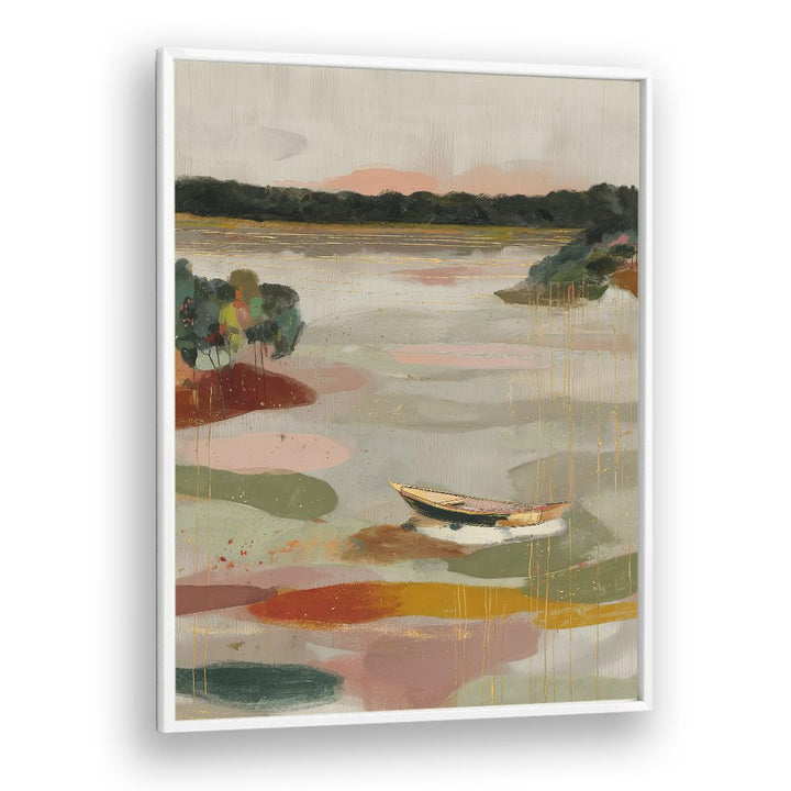 TRANQUIL BOAT ON STILL WATERS