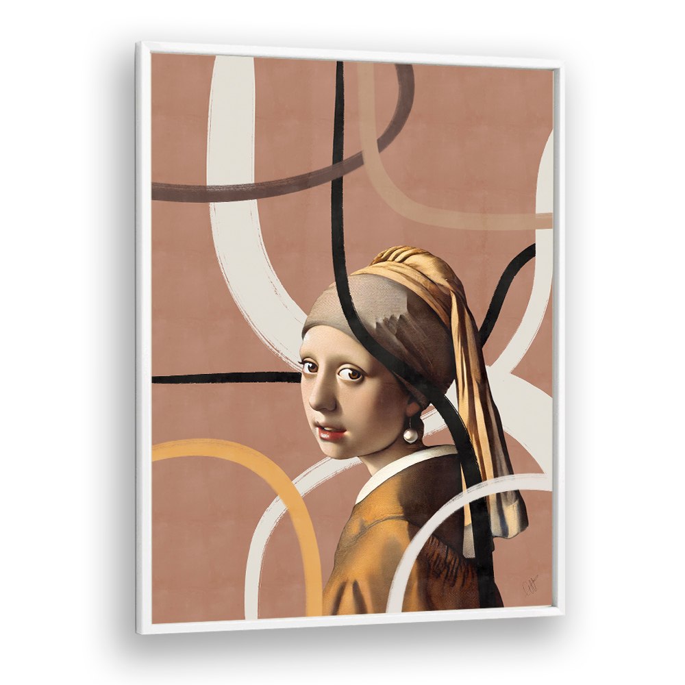 MODERN PEARL EARRING PORTRAIT