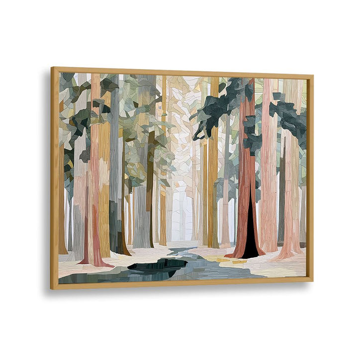 REDWOOD FOREST WITH TOWERING TRUNKS