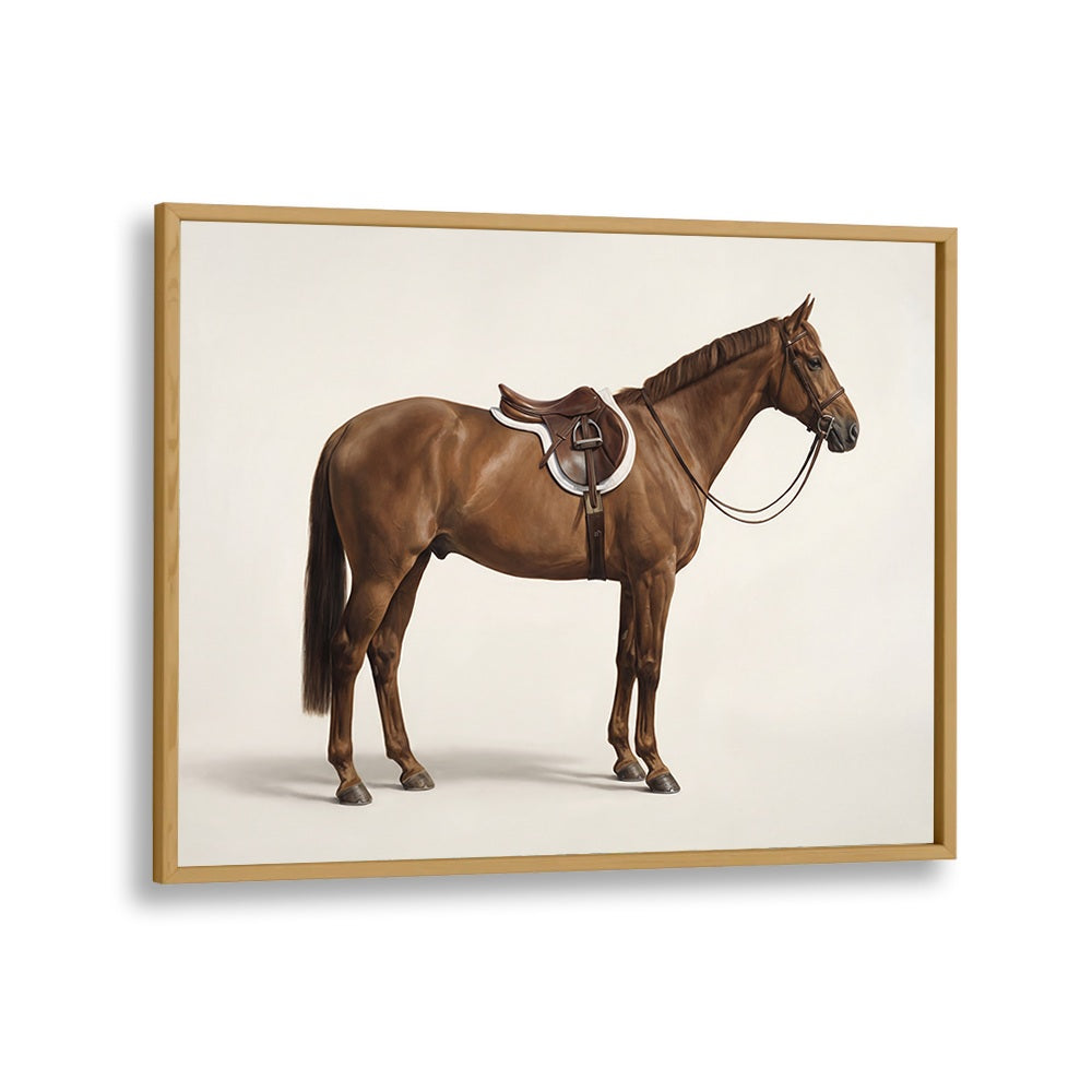 ELEGANT SADDLED HORSE