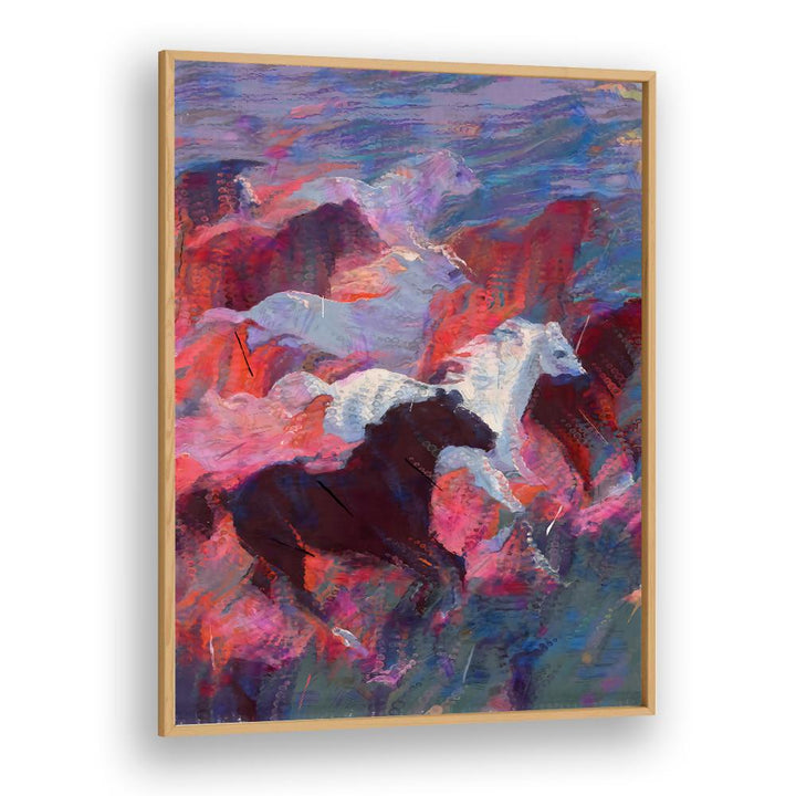 VIBRANT RUNNING HORSES