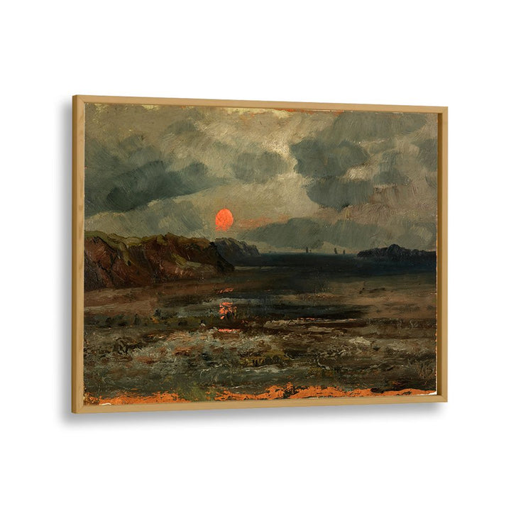 SUNRISE OVER FISHING WATERS, VINTAGE LANDSCAPE