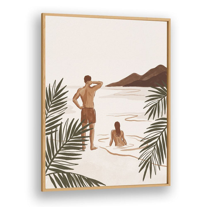 COUPLE ON TROPICAL BEACH
