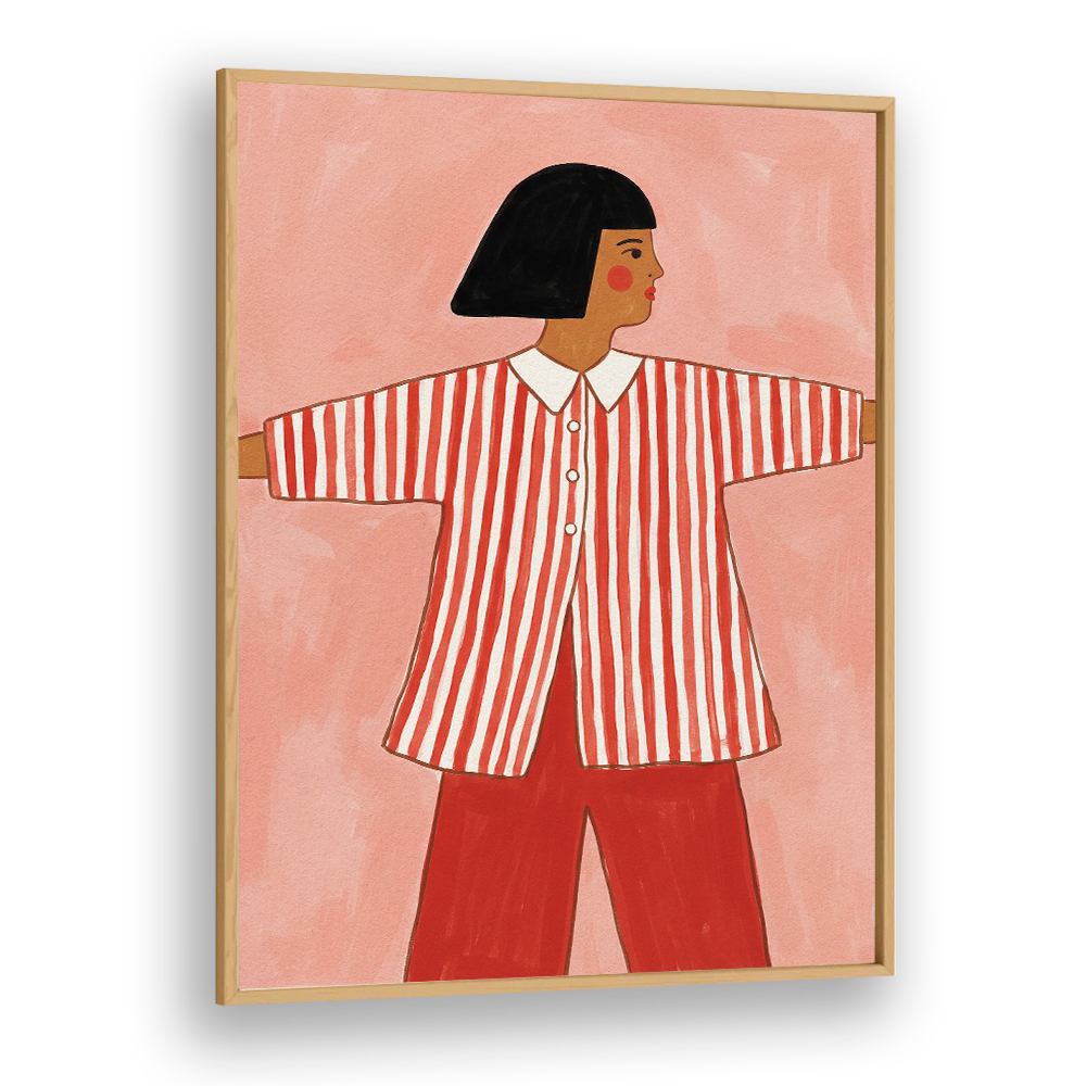 STYLISH STRIPED WOMAN