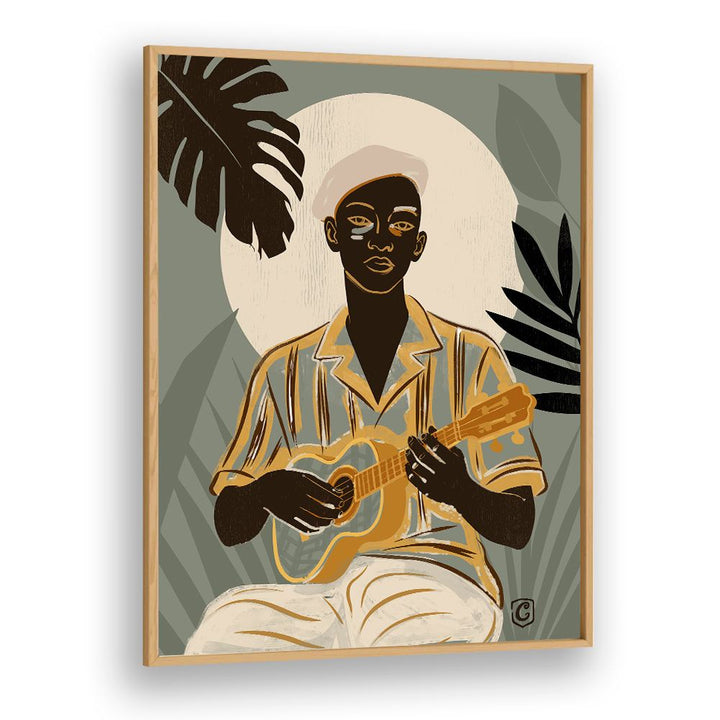 TROPICAL MAN PLAYING UKULELE