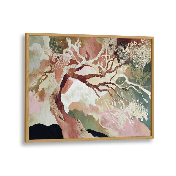 WINDSWEPT TREE WITH FLOWING BRANCHES