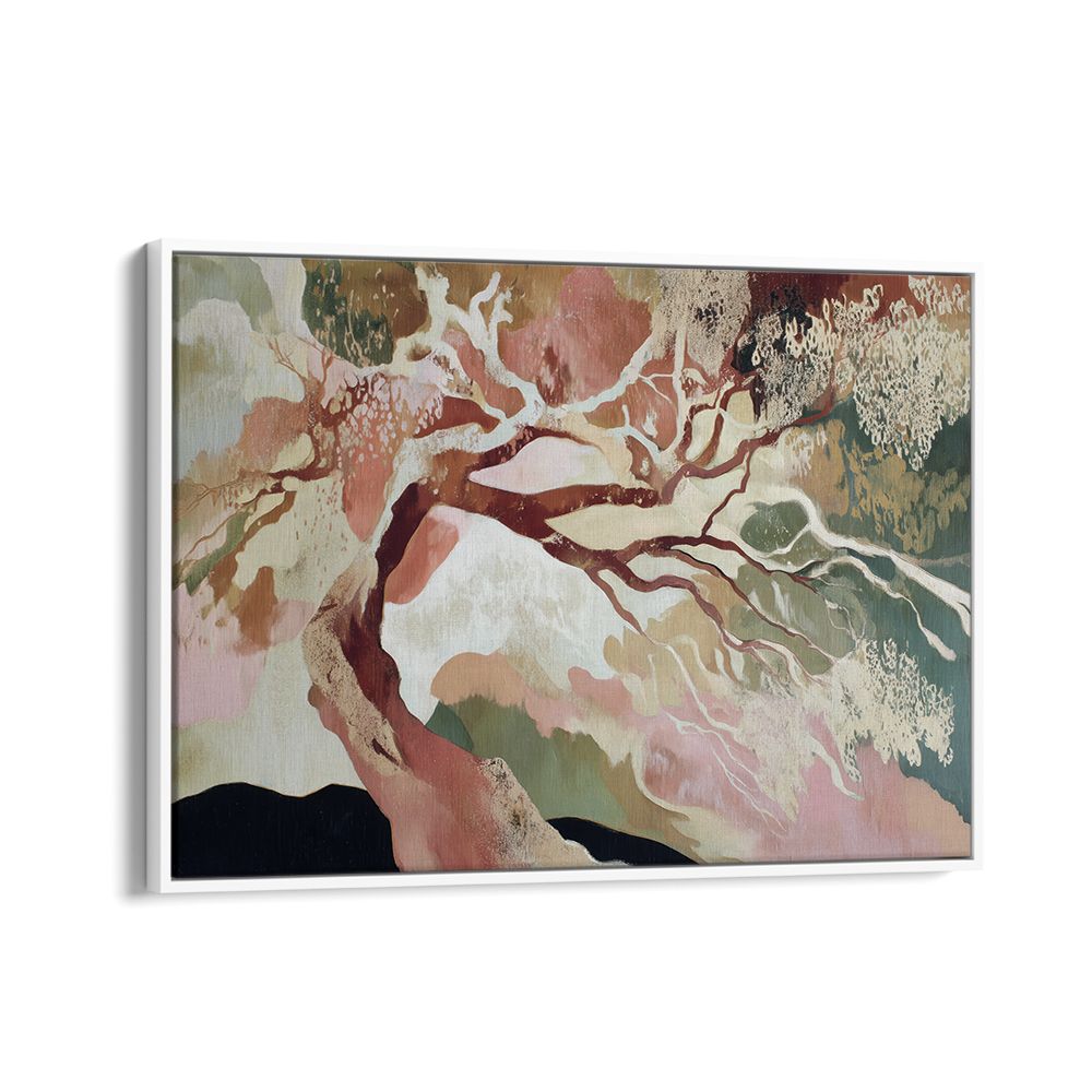 WINDSWEPT TREE WITH FLOWING BRANCHES