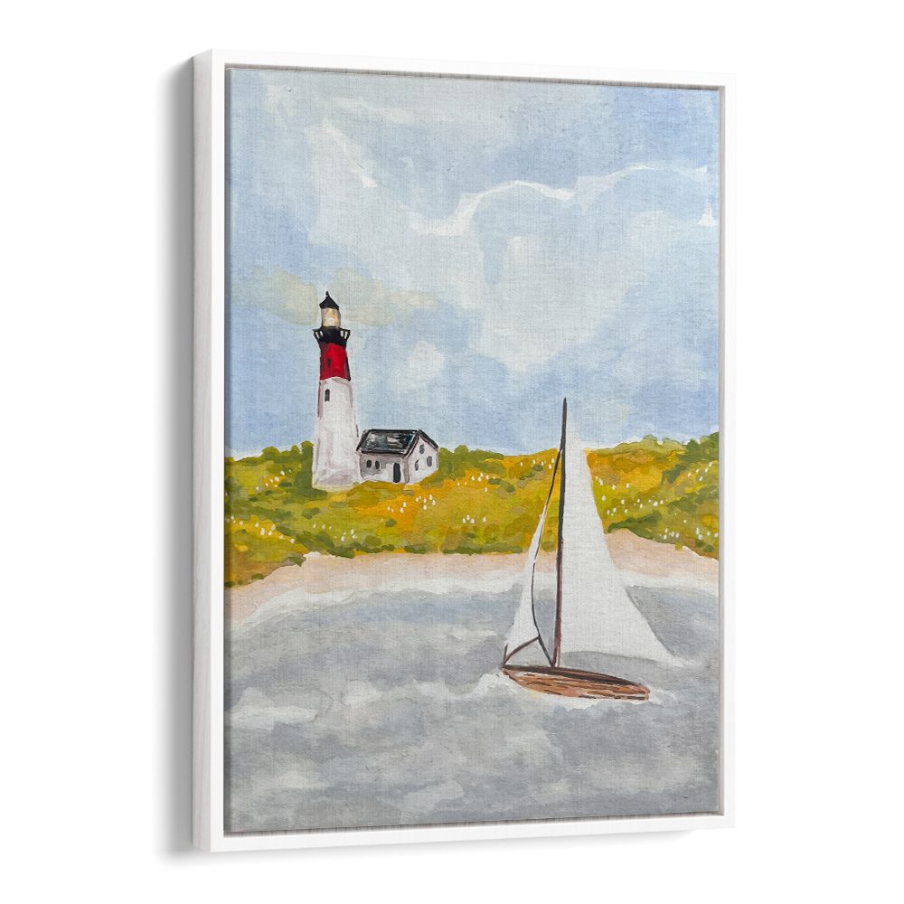 COASTAL LIGHTHOUSE SAILBOAT
