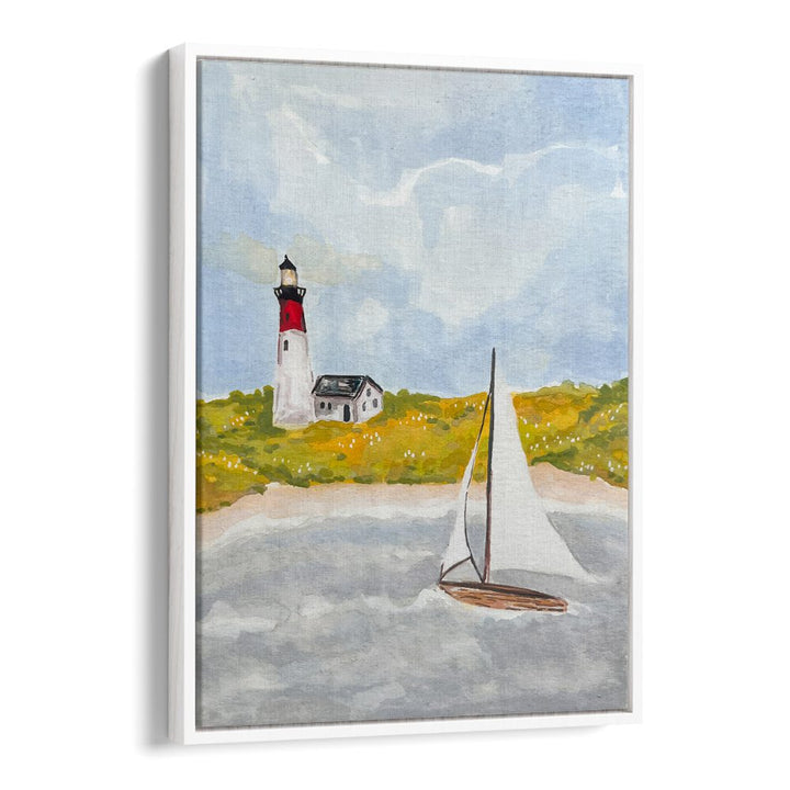 COASTAL LIGHTHOUSE SAILBOAT