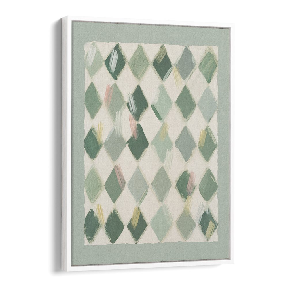 SOFT GREEN DIAMOND PATTERN