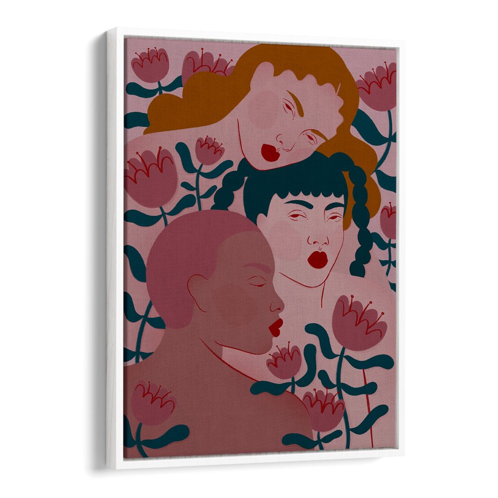 THREE WOMEN FLORAL SERENITY
