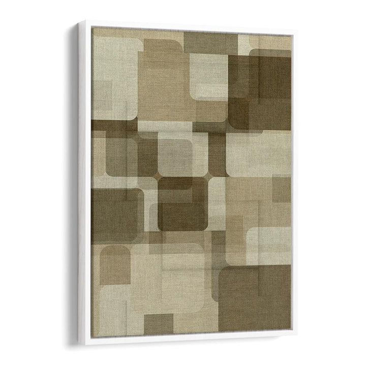 Rounded Geometric Layers – Abstract Art Print