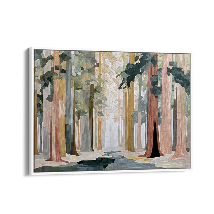 REDWOOD FOREST WITH TOWERING TRUNKS