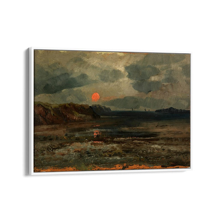 SUNRISE OVER FISHING WATERS, VINTAGE LANDSCAPE