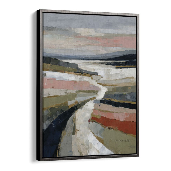 ABSTRACT COASTAL RIVER LANDSCAPE
