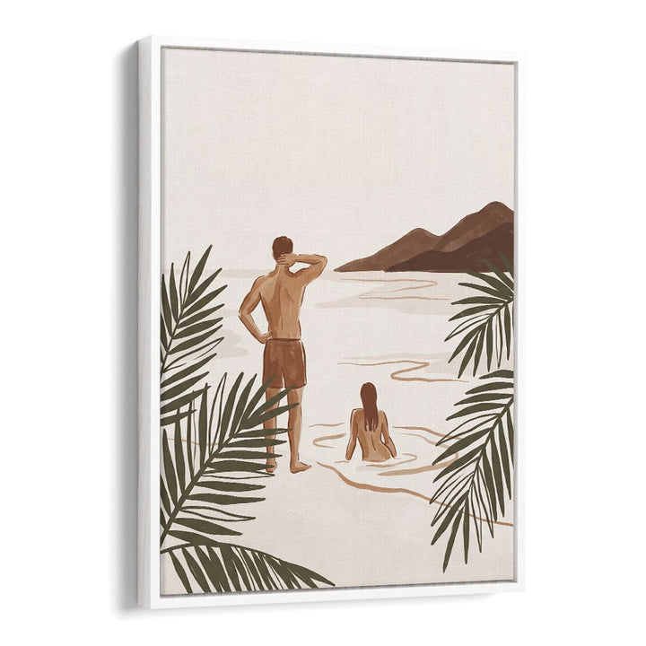 COUPLE ON TROPICAL BEACH