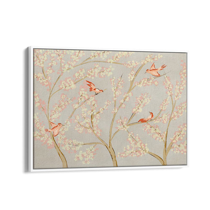 PINK BIRDS SPRING BLOSSOMS