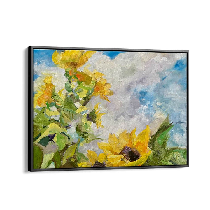 SUNFLOWERS AND BLUE SKY
