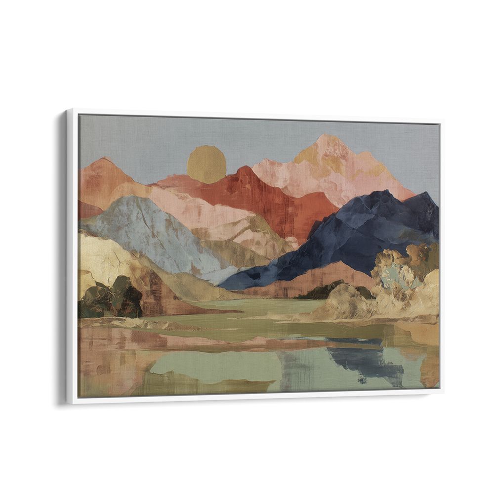 MOUNTAIN LAKE MIRROR REFLECTION