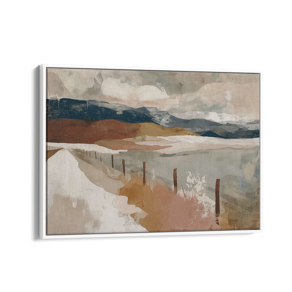 DESERT RANCH WITH DISTANT BUTTES
