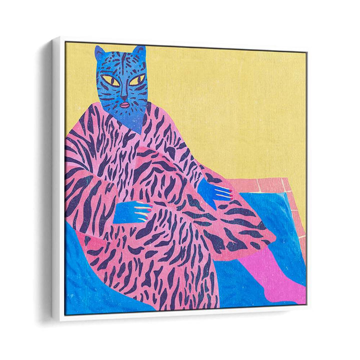 BLUE CAT PINK STRIPES V
