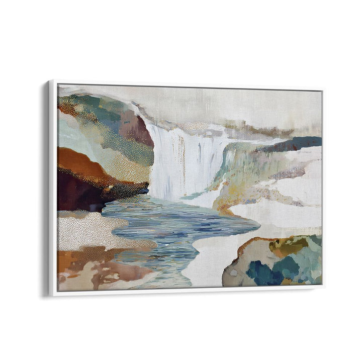 WATERFALL WITH GOLD ACCENTS