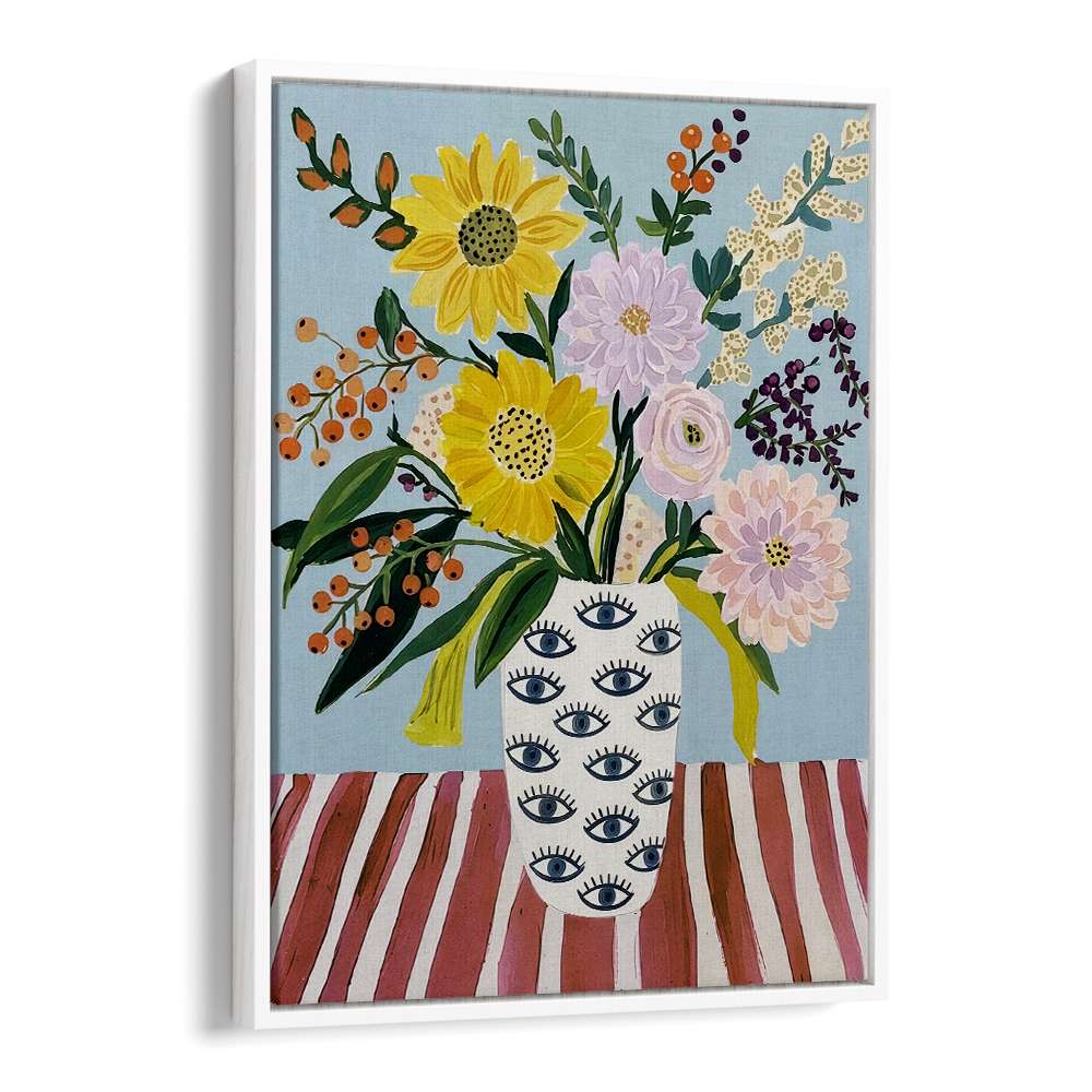 CHEERFUL FLOWERS EYE VASE