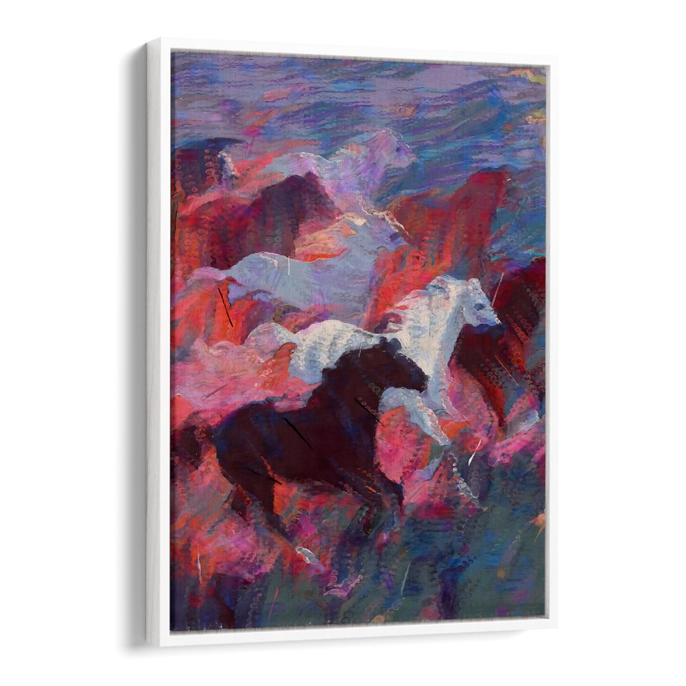 VIBRANT RUNNING HORSES