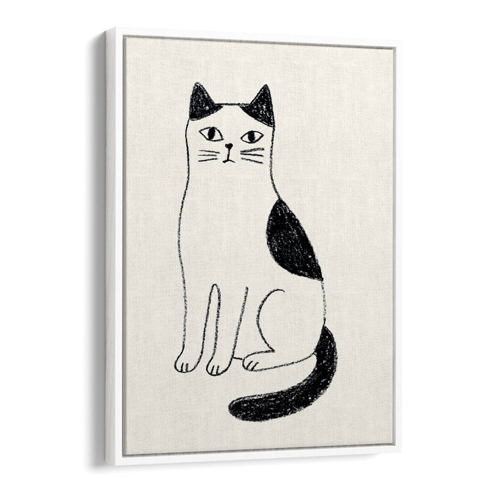 MINIMALIST SITTING CAT