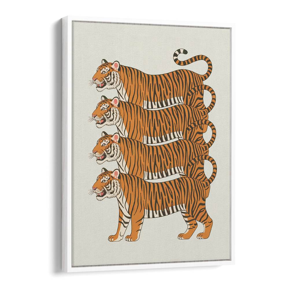 FOUR STACKED TIGERS