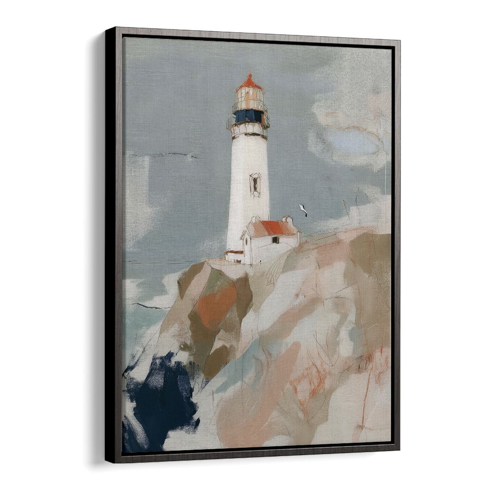 LIGHTHOUSE ON ROCKY CLIFFS
