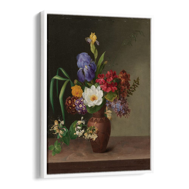 GREEK STYLE VASE WITH IRIS